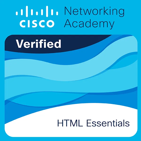 HTML Essentials certificate preview