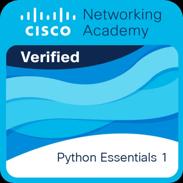 Python Essentials 1 certificate preview